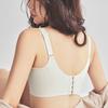 Women Sexy Two Tone Lace Brassiere Gathered Push Up Underwear Wireless Adjustment Front Buckle Bra Comfortable Lingerie