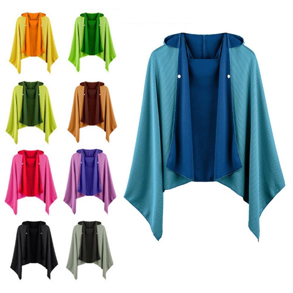 Quick Drying Bath Towel Breathable Sports Cooling Cape Washable Sun Poncho  Beach Activities