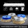 180° Copper Wire Bowl Brush for Angle Grinder - Rust & Paint Removal Polishing Wheel