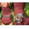 Curea și Geantă de Umăr Stil Punk Medieval Retro cu Ciucuri - Portmoneu și Geantă de Talie pentru Exterior