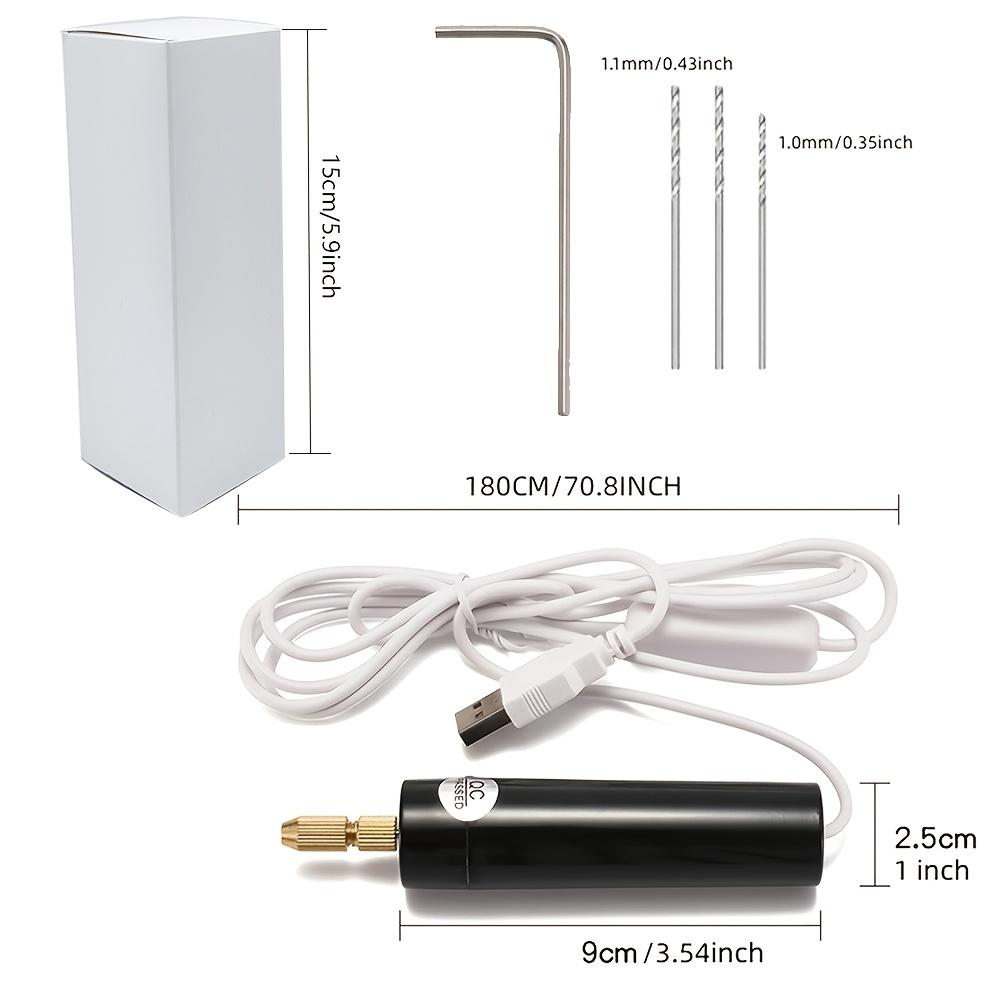 Tragbarer Mini-Bohrer: 5V USB Handbohrmaschine für Schmuckherstellung, Holzarbeiten und Metallbearbeitung