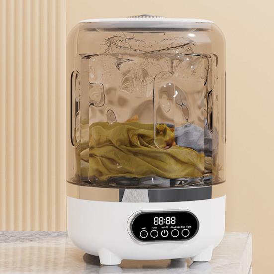 3L Cordless Mini Washing Machine 3-in-1 Portable Laundry Tub with Drain Pipe 3 Modes Small Space Washer Portable Clothes Cleaner