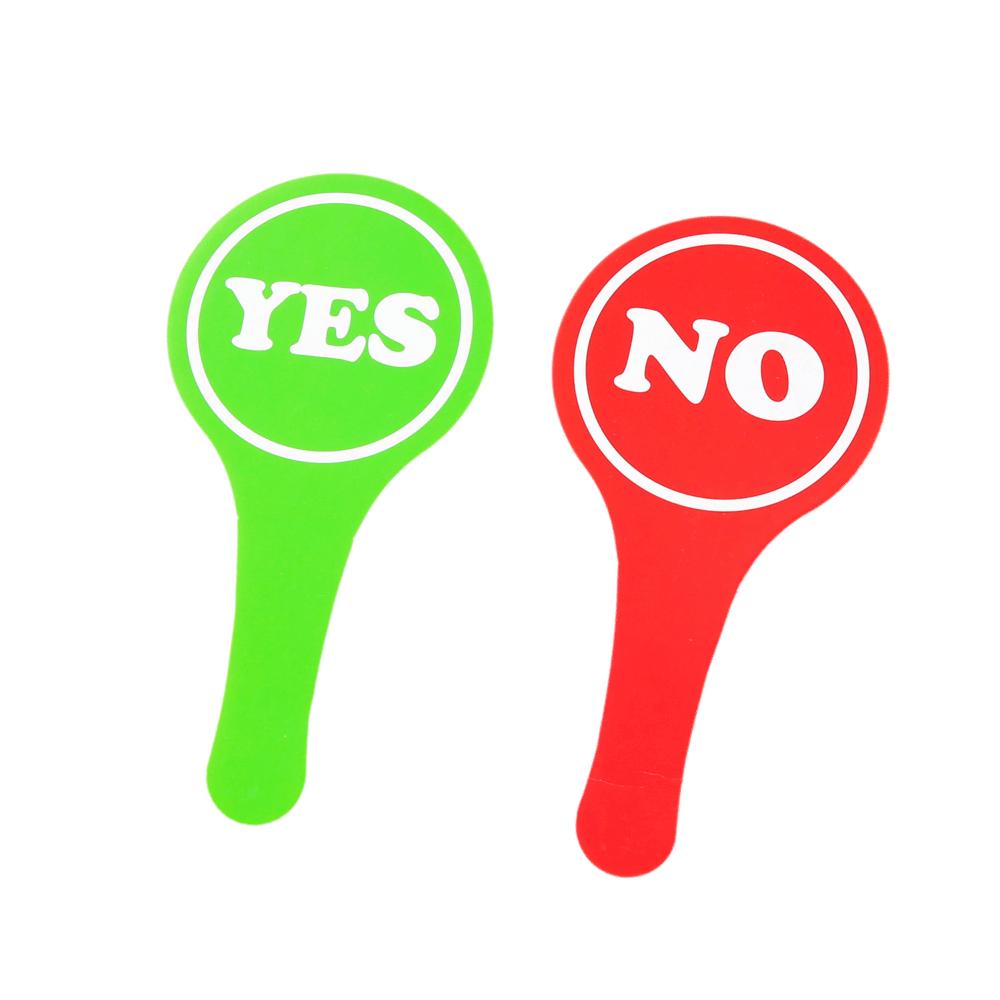 10pcs Yes/No Judges Cards Expression Hand Held Response Card Hold Up The Sign Activity Supplies Yes/No