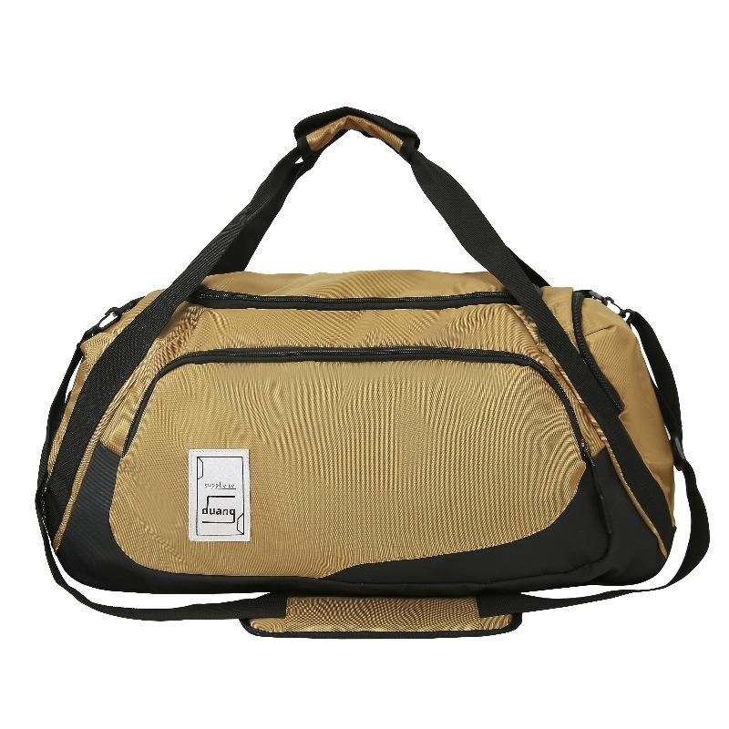 Travel Bag Large Capacity Duffel Bag Hip Hop Trendy Cool Shoulder Bag Fitness Bag Business Trip Boarding Bag Can Be Set with Tie Rod