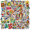 56 Abstract Patches Colored Graffiti Animals Cartoon Stickers Personality Funny Decorative Luggage Handbook Stickers