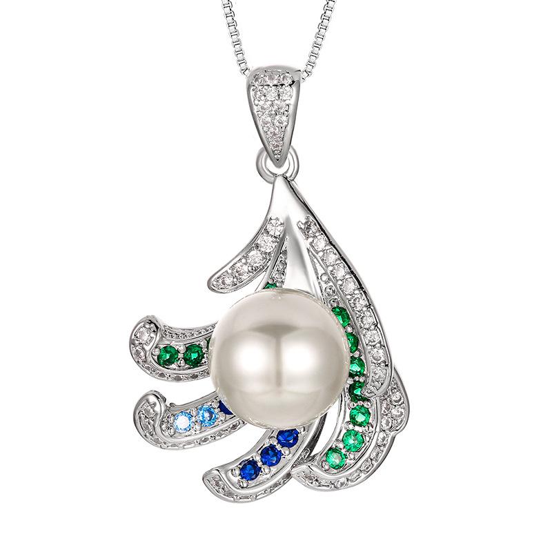 Jewelry Set Pearl Earrings Necklace Ring Australian White Silver Needle High-end Fashionable Women's Style