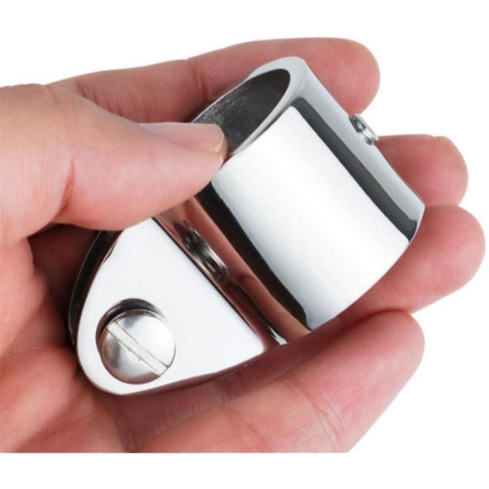 Pair of O.D. 19/20/22/25/30/32/38mm Boat Awning Umbrella Accessories Yacht Hardware 316 Stainless Steel Fixed Bracket Clamps