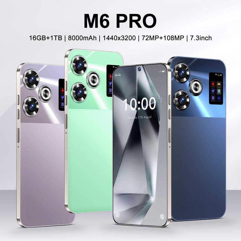 M6 PRO 7.3" Android All-in-One Smartphone with 16+1TB Storage