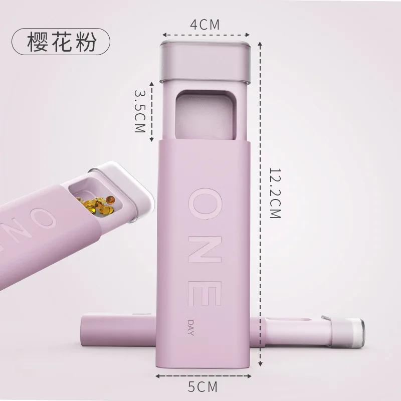 Mini Organizerfodral 3 Fack Pillerask Tablett Pillerfodral Dispenser Medicinlådor Dispenserings Medicinsats