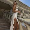 Summer Maxi Dress Women Sexy Split Fashion Sleeveless Backless Slim Dress Female Casual Streetwear Club Elegant Party Dresses