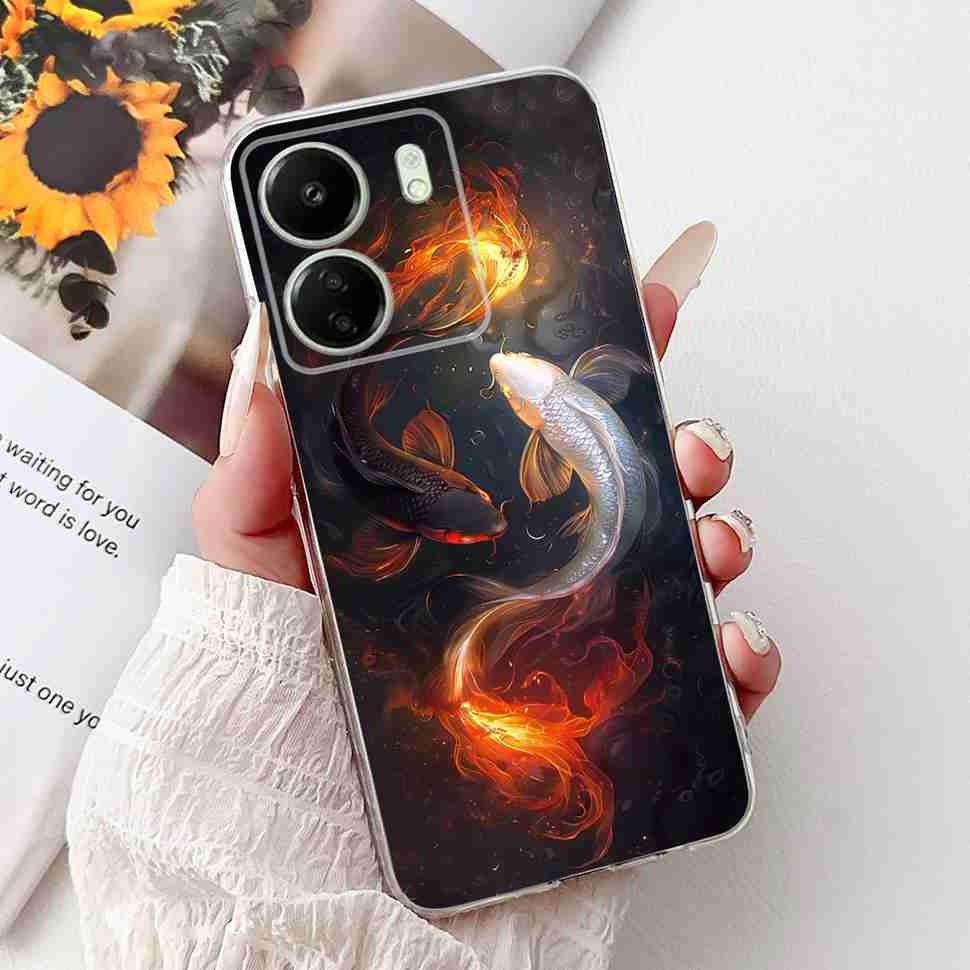 For Xiaomi Redmi 13C 4G Case Redmi13C 2023 New Fashion Pattern Cover Silicone Soft Phone Case For Xiaomi Poco C65 PocoC65 Fundas