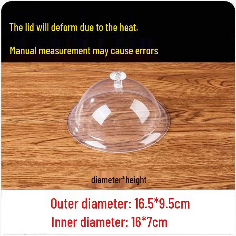 Clear Plastic Food Cover & Dust Lid