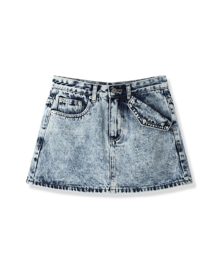 AVANDRESS Ava Denim Mini Skirt Blue