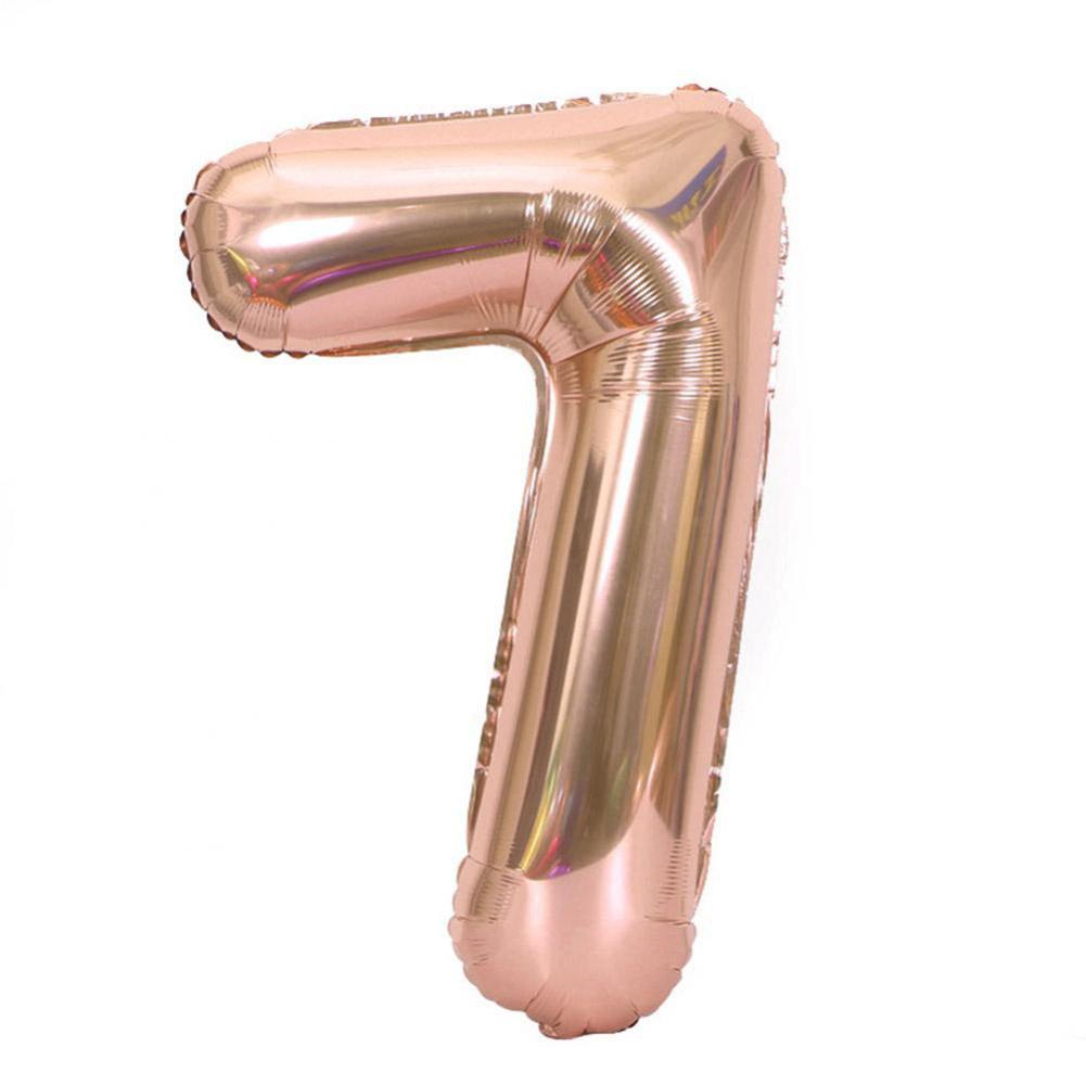 40in Large  Golden Foil Number 0-9 Balloons for Wedding Birthday Party Decor