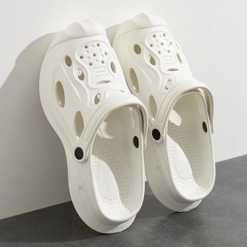 

Летние уличные шлепанцы средней длины мужские разноцветные сандалии оранжевые кроссовки спортивные тенниски необычный стиль 36
