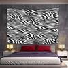 Zebra Print Black and White Pattern Pattern Wall Hanging Tapestry Decorative Tapestry Home Decor for Bedroom and Living Room
