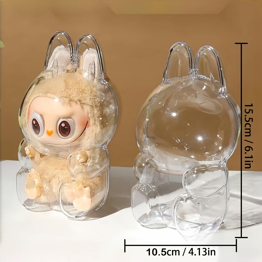 1pc Dustproof Display Case for Labubu - Protective Clear Pendant Holder for POP Mart Collectibles, Excludes Dolls