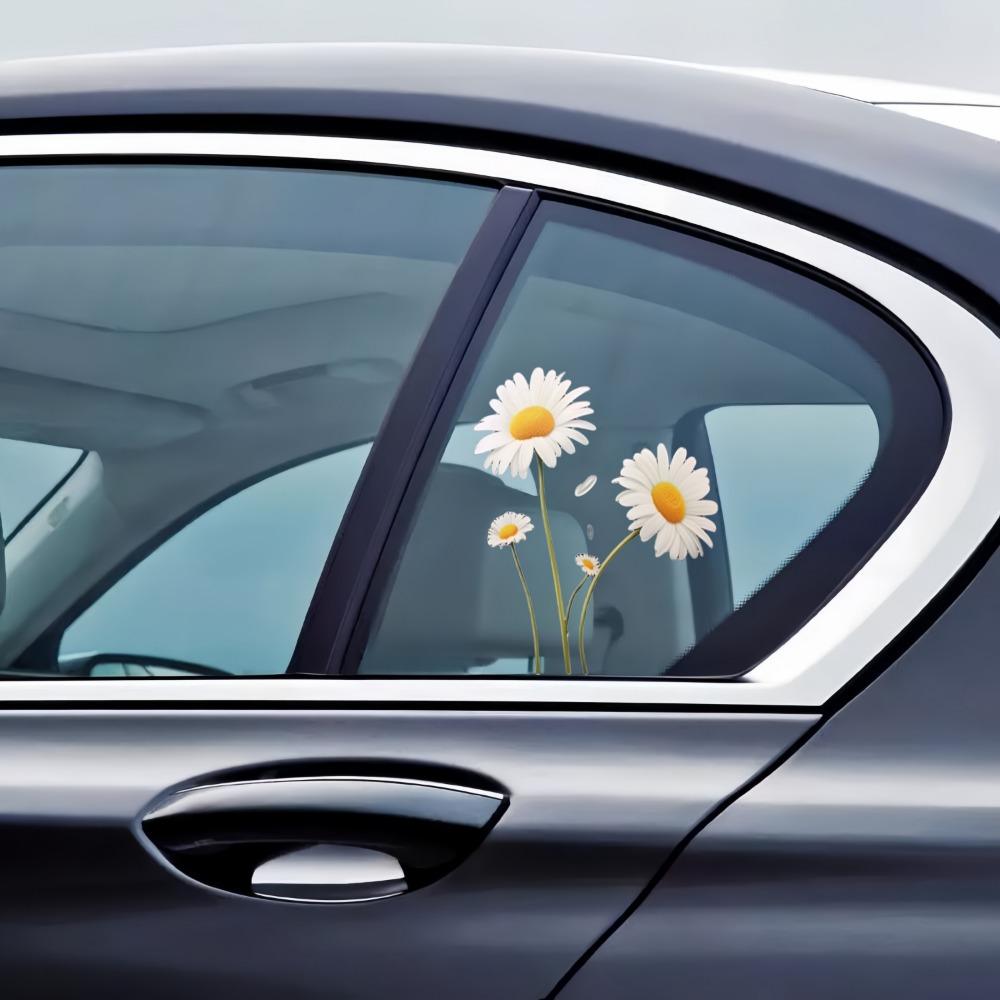 Adesivi Resistenti a Forma di Margherita per Auto Nascondono Graffi Finestrino Porta Paraurti Auto Decalcomanie Impermeabili per Veicoli Fuoristrada Accessori Auto