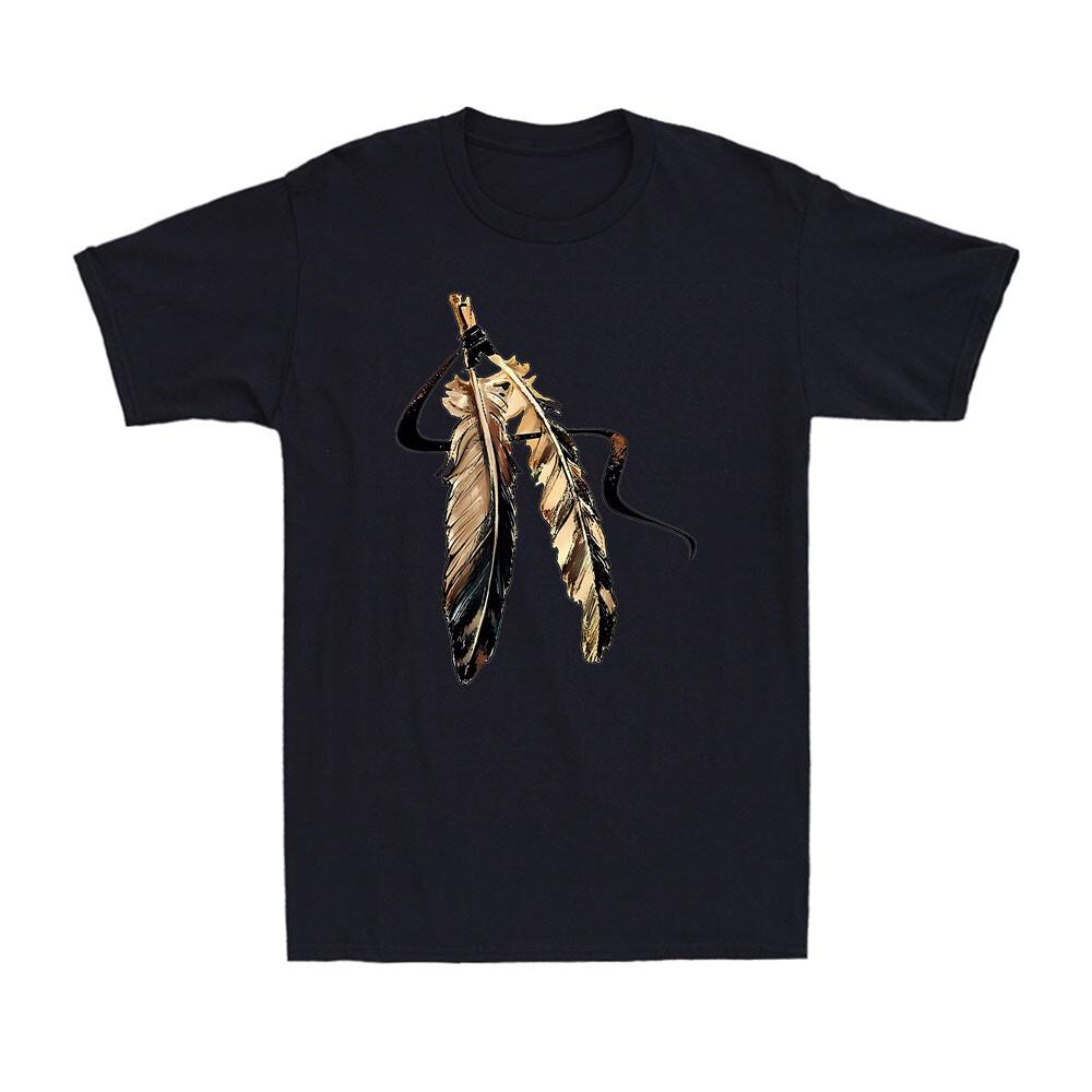Southwest Native American Indian Tribal Vintage Color Feather Men s T-Shirt S разноцветный
