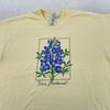 Vintage Texas Bluebonnet Shirt Mens Large Flower Art State Nature 90s