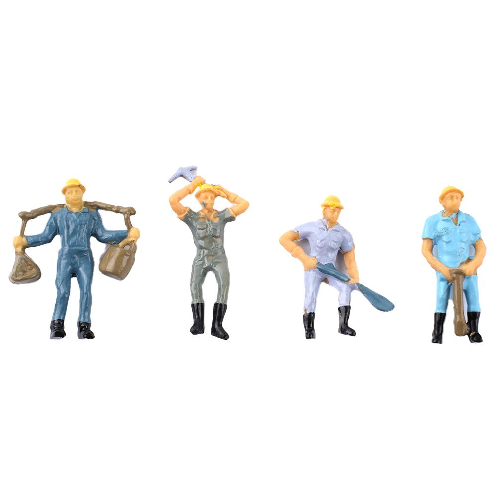 Workers Figures 12 Pcs 4 Poses Figures High Quality