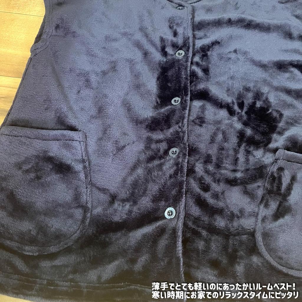 ADOSSY Soft Wearable Room Fluffy Women's Blanket, Vest, Sleeper, Roomwear, Energy-Saving, Energy-Saving (Black)