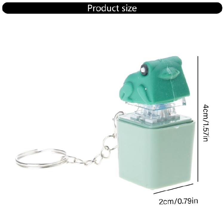 Miniature Keyboards Companion Frogs Stress Relief Toy Portable Clicks Sound & LED Light Sensory Fidgets Device