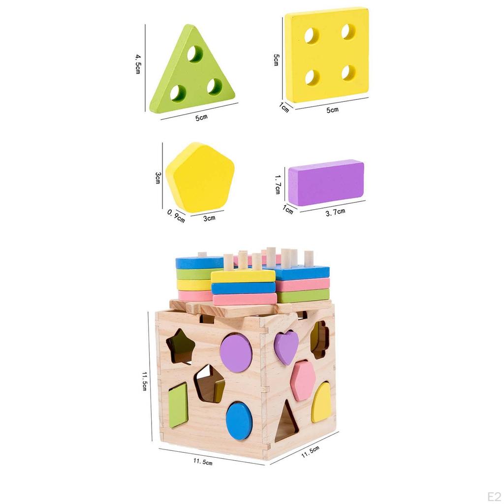 Geometry Shape Toys Puzzles Toy Early Educational Learning for Preschool