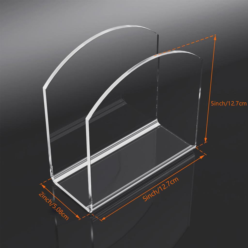 2/4PCS Acrylic Napkin Holder Stand Tissue Box Dispenser Paper Towel Storage Rack Kitchen Restaurant Modern Design Vertical Holde