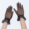 Floral Transparent Gloves Retro Short Gloves High Quality Wedding Gloves  for Women