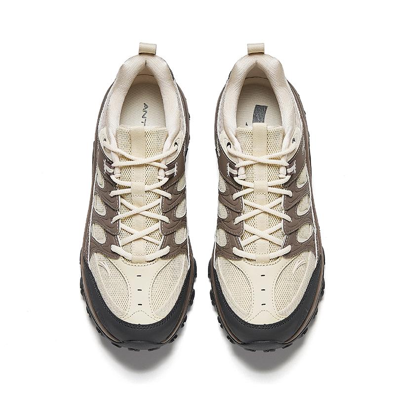 Anta Comfortable Sports Shock Absorbing Breathable Low Top Casual Running Shoes Men Sneaker Light-Gray 912515581-2