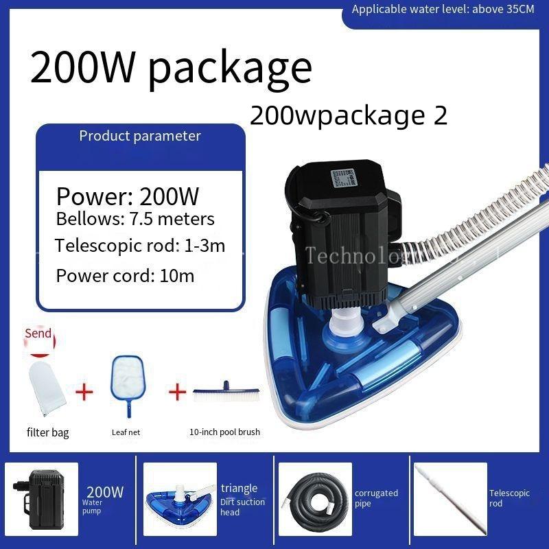 Swimming Pool, Fish Pond Pollution Machine Filtering Device Suction Droppings Pool Cleaner for Underwater Vacuum Pump Triangle Family Expenses