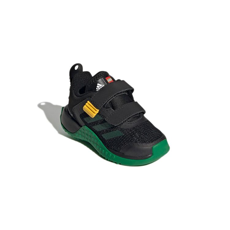 adidas LEGO x Sport Infant Black Green Baby Sneakers Core-Black Equipment-Yellow FZ5444