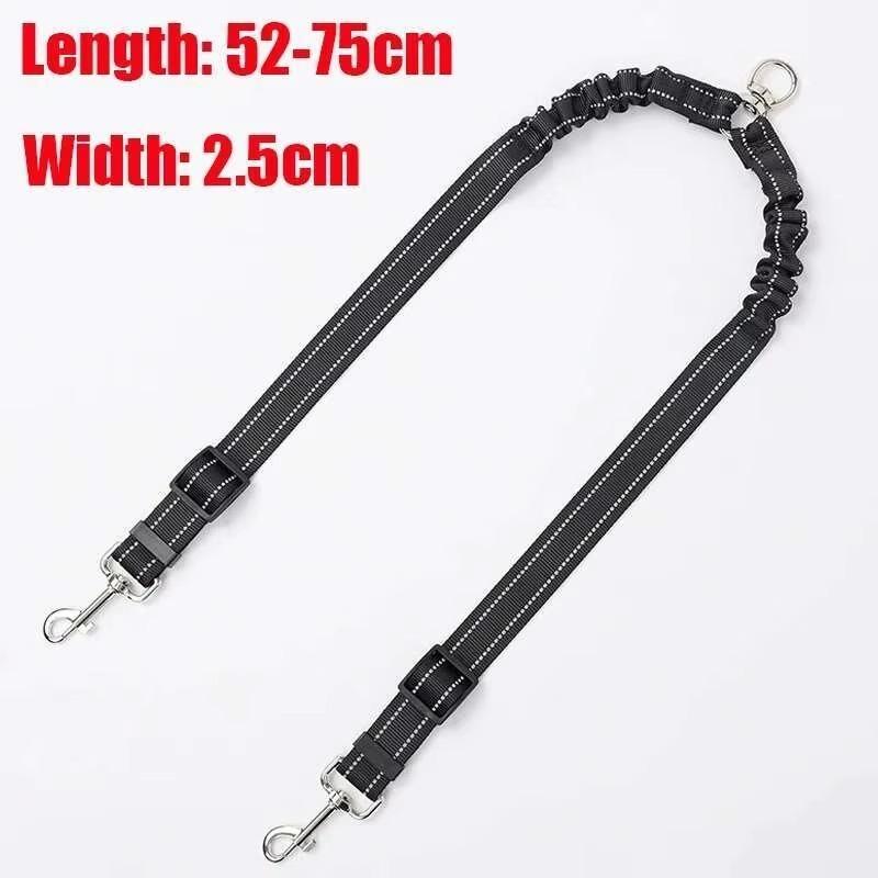 

Auto Retractable Double-Headed Dog Leash 3M Rope for 2 Dogs with LED Flashlight 360 Degree Dual Traction Rope Pet Supplies