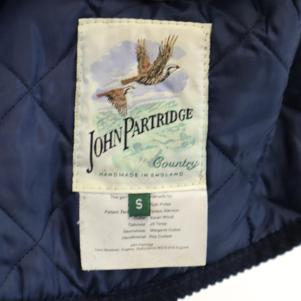JOHN PARTRIDGE Made in England Karo Steppjacke S Marineblau Damen Gebraucht