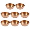 4/8Pcs Stainless Steel Sauce Dishes Mini Round Seasoning Bowls Appetizer Soy Sauce Dipping Plates Household Kitchen Utensils