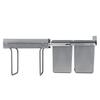 Double 20Lx2 Pullout Waste Container Under Cabinet Kitchen Bin Trash Can