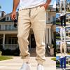 American Spring Autumn Men's Loose Waffle Casual High Street Outdoor Sports Commuting Workwear Breathable Sweatpants