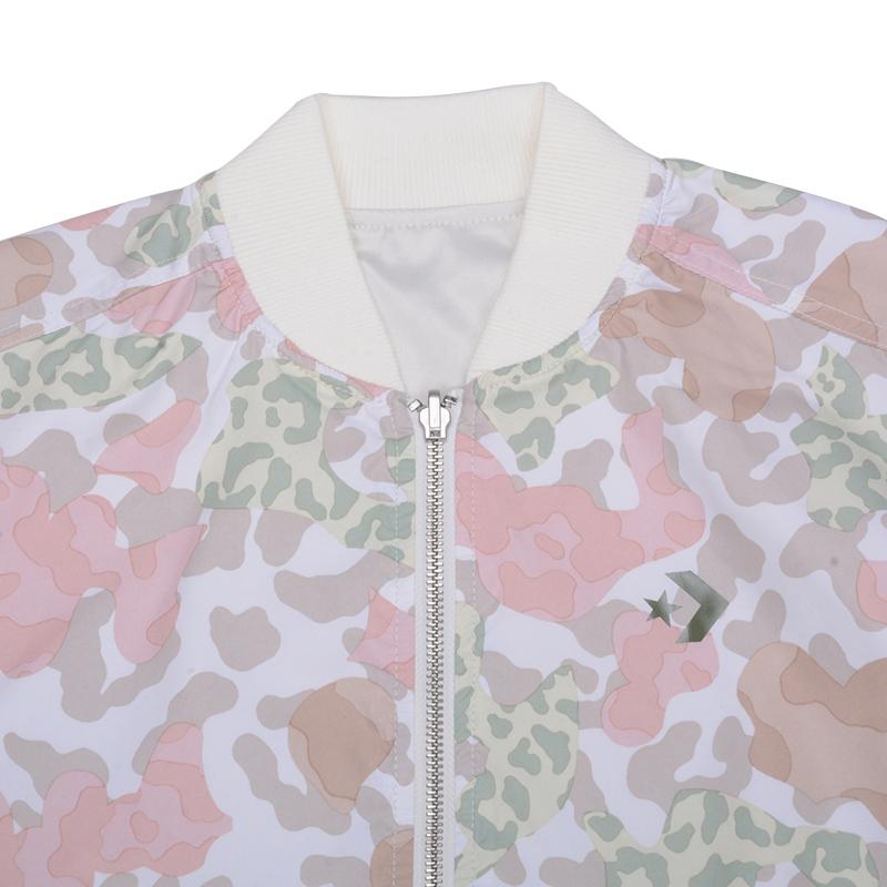 Converse Reversible Oversized MA 1 Bomber Jackets & Coats Women's Ecru 10006845-A03
