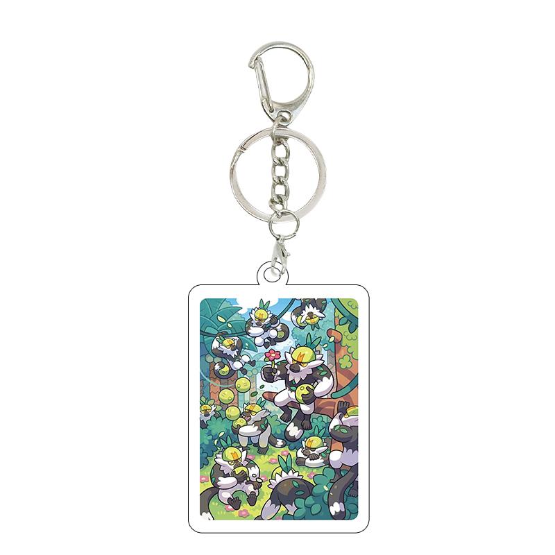 1pc Anime Charizard Mewtwo Gardevoir Cartoon Cool Game Characters Self Made Acrylic Keychain 5cm Pendant Decor Gifts Wholesale