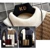 2025 Men's Japanese Style Patchwork Wool Sweater for Fall/Winter