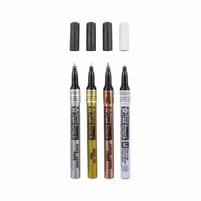 Set de 4 feutres Pen Touch pointe fine 1 mm de Sakura