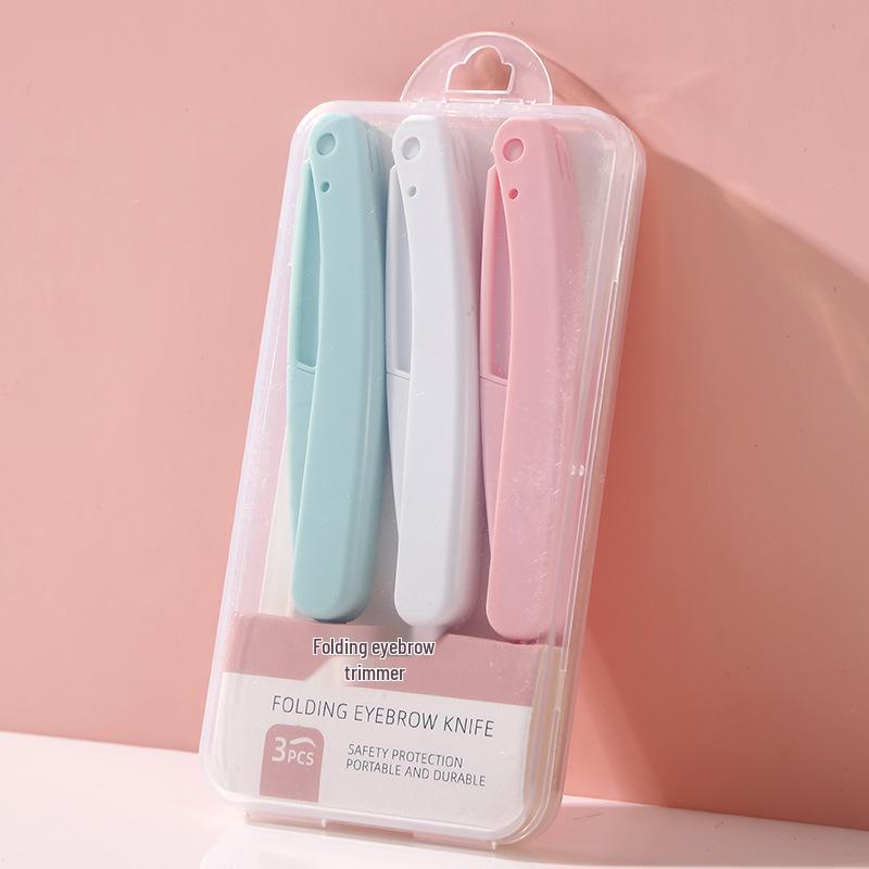 Portable Safety Folding Eyebrow Trimmer Set - Anti-scratch Beginner Kit