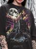 Vintage Gothic Castle Full Moon Comfort Colors® Tshirt, Spooky Ravens Dark Academia Graphic Shirt 90S Retro Witchy Goth Streetwear Tees,