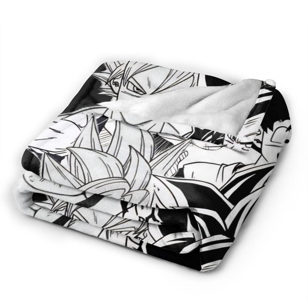 DBZ Goku Manga Blanket Coral Fleece Plush Warm Throw Blanket for Bed Bed Rug