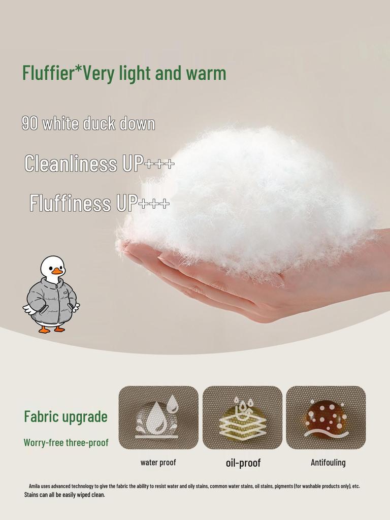 2025 Winter Kids' White Duck Down Hooded Jacket - Warm, Casual Outerwear for Boys and Girls