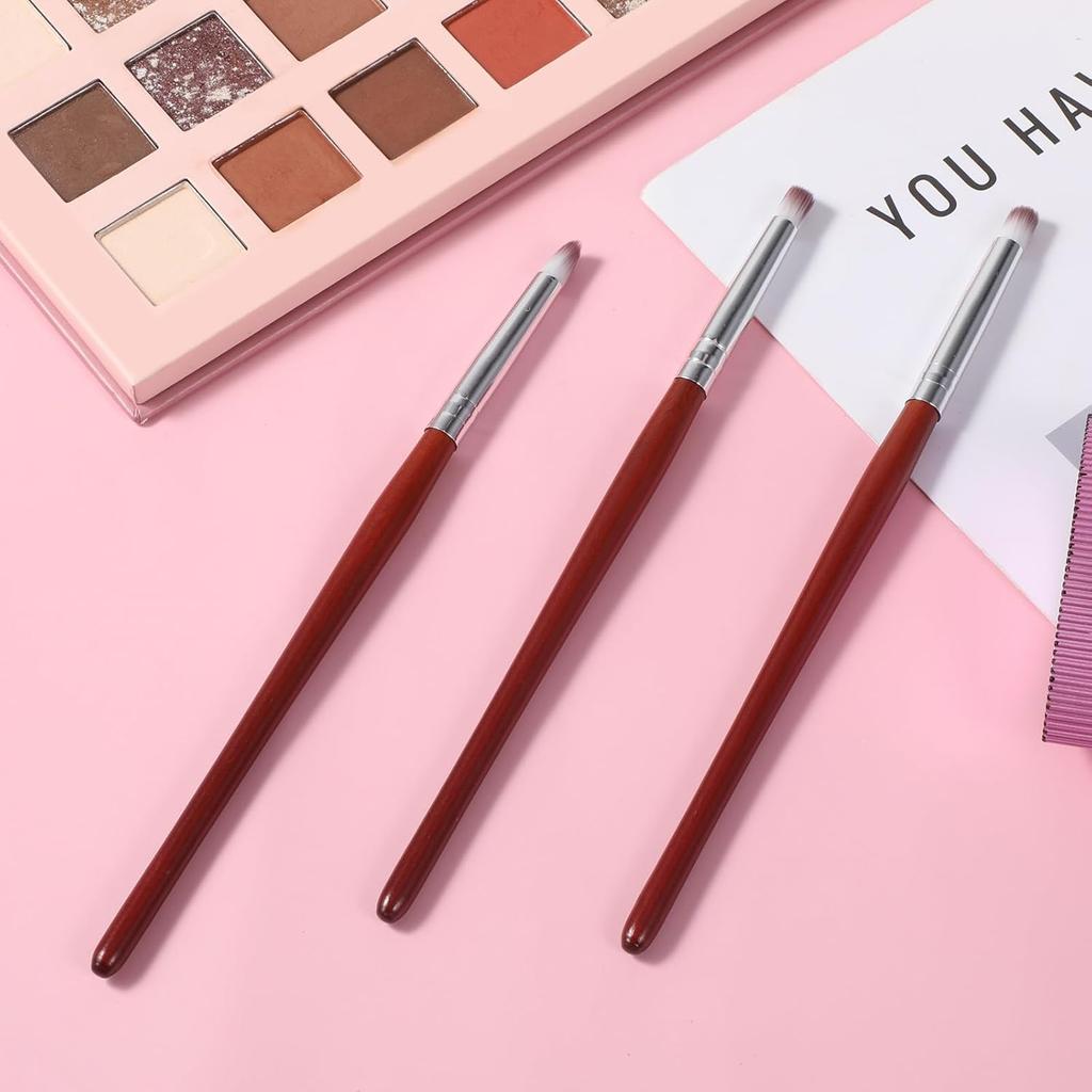 3 Pcs Nail Art Brush Ombre Nail Brush Wooden Ombre Nails Art Gradient Painting Brushes Gradual Color Blooming Nails Drawing Pen Manicure Gel Polish