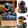 Military Resin Duck Sculpture Handmade Art Craft Home Office Desk Decor Veteran Tribute Collectible Gift Ornament