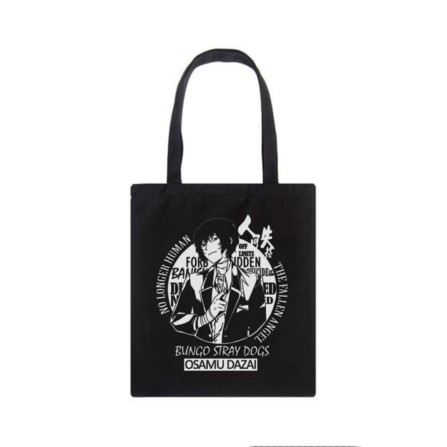

Сумка на плечо Bungo Stray Dogs Nakajima Atsushi, женская повседневная сумка-тоут в стиле хип-хоп, сумки-шоппер y2k, холщовая сумка в стиле японского аниме дадзай Осаму 25*30cm