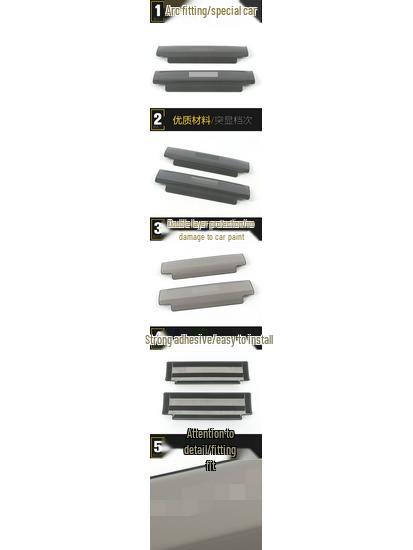 22 BZ4X Stainless Steel Seat Kick Plate Sequin Modification Accessories